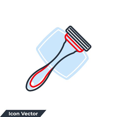 Shaving Razor Icon Logo Vector Illustration Shaving Razor Blade Symbol