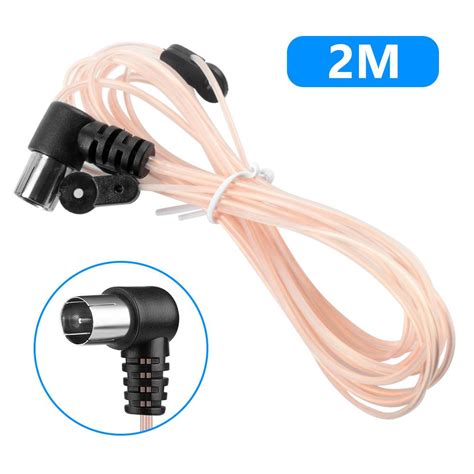 FM Dipol Indoor T Antenne HD Antenne Stecker Typ F Stecker 75 Ohm Kabel