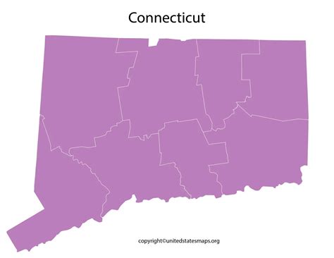 Connecticut County Map | Map of Connecticut by County