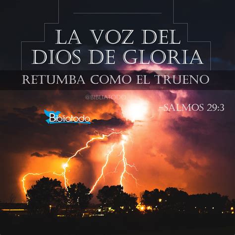 La Voz Del Dios De Gloria Retumba Como El Trueno Imagenes Cristianas