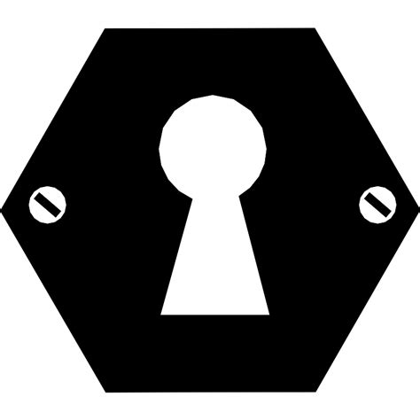 Hexagonal Keyhole Shape Vector Svg Icon Svg Repo