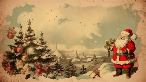 Christmas Santa Claus Vintage Background Wallpaper 1 Backgrounds | JPG ...