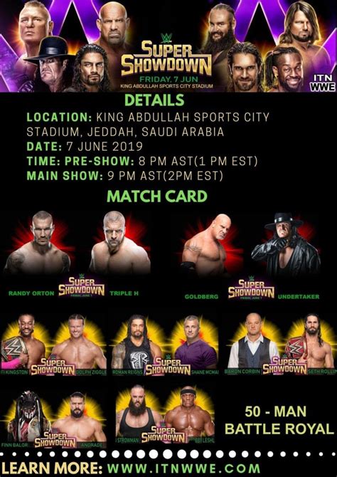 WWE Super ShowDown 2019 Date Location Matches Ticket Start Time