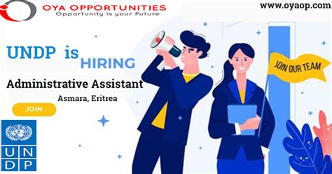 Undp Administrative Intern Assistant In Eritrea Oya Opportunities