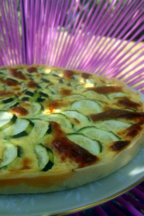 Tarte courgette et scamorza fumée soupçon de carvi