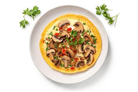 Premium AI Image | illustration of top view of a vegetable and mushroom ...