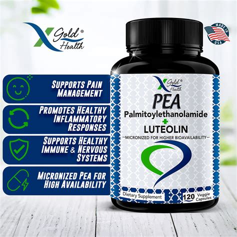 Mua Palmitoylethanolamide 630 Mg Luteolin Standardized 98 Micronized Pea 99 Highly Purified