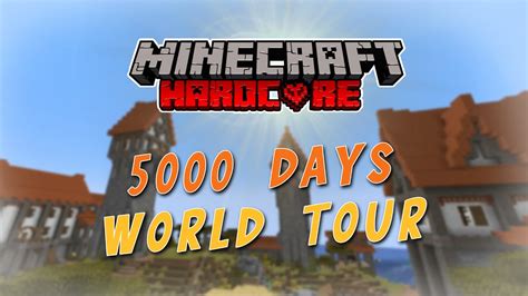 I Survived 5 000 Days In HARDCORE Minecraft World Tour YouTube