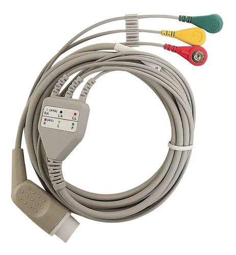 Cable Ecg De Derivaciones Tipo Snap Compatible Philips Hp Meses Sin