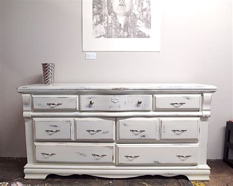 Sold White Distressed Dresser Achieve That Coveted Vintage Look And