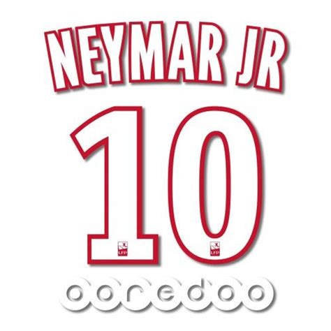 PSG 2016/17 Home Neymar JR #10 Jersey Name Set | Neymar, Neymar jr, Psg