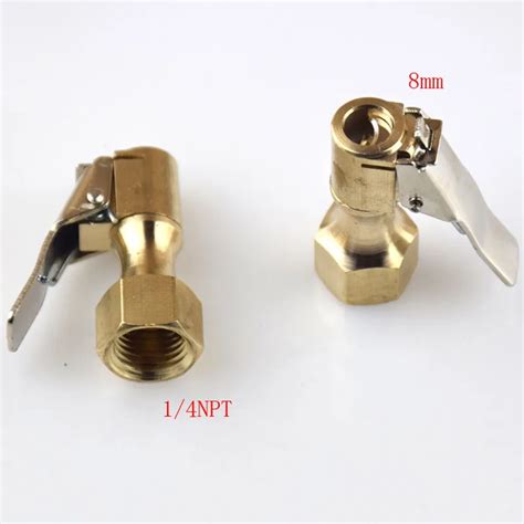 Pc Tyre Valve Connector Clip On Car Auto Brass Mm Tyre Wheel Air