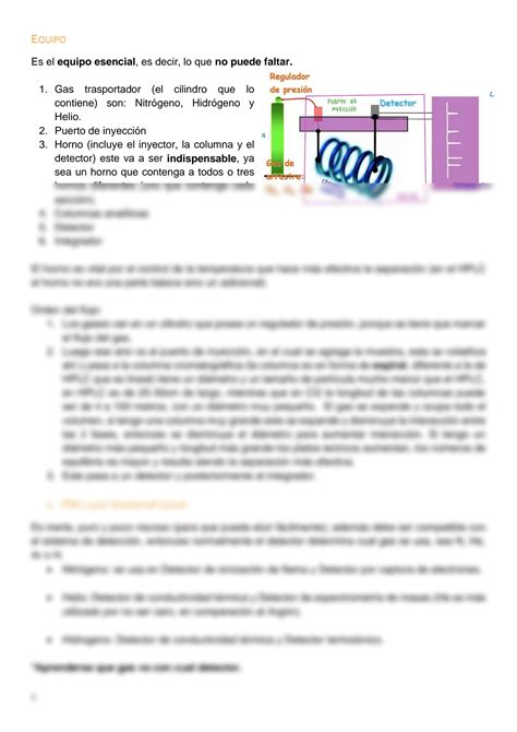 SOLUTION Cromatografia Gaseosa Studypool