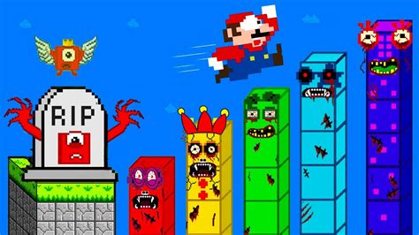 Ultimate Clash Mario Mario Rip All Numberblocks Mix Level Up Maze Vs Zombie Numberblocks