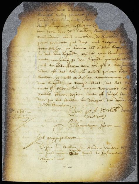 Document Complaint Of Johannes La Montagne Sheriff Of New Haerlem