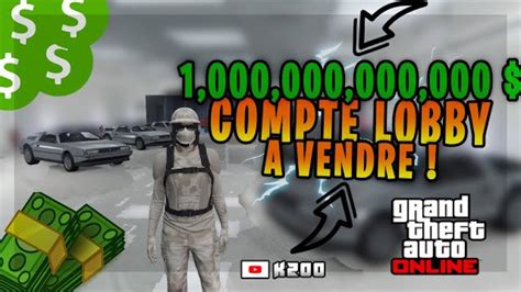 COMPTE LOBBY GTA5 PS4 A VENDRE DESCRIPTION YouTube