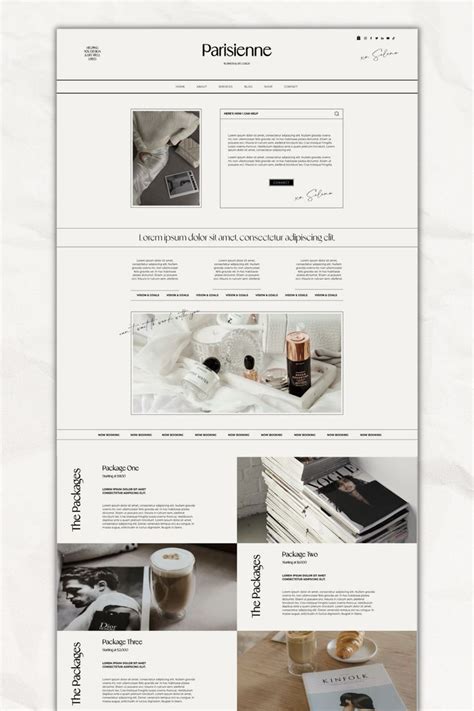 Modern Wix Website Template For Social Media Managers Creative