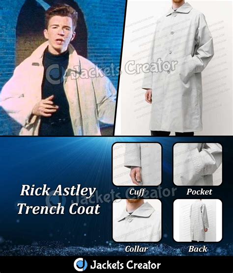 1980 Rick Astley Trench Coat - Jackets Creator