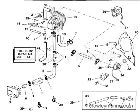 FUEL PUMP 1994 Evinrude Outboards 200 E200TXERK Crowley Marine