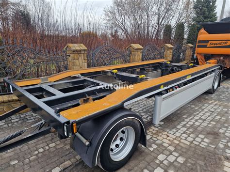 Hüffermann HAR 20 67 container chassis trailer for sale Poland