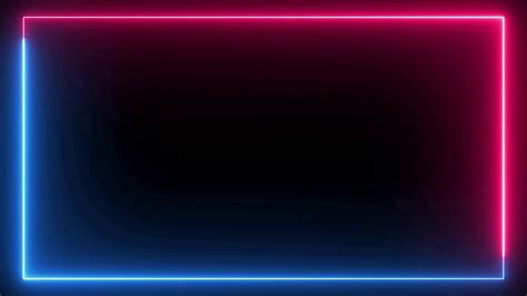 Neon Frame Background Red Blue Color Border Motion Background Loop