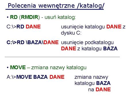 Podstawowe Polecenia Systemu Dos Co To Jest System