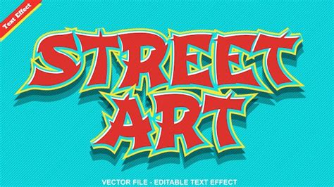 Effet De Texte Street Art Vecteur Premium