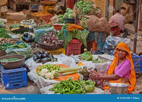 Mercato Indiano Dell Alimento Immagine Stock Editoriale Immagine Di