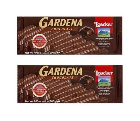 Loacker Gardena Chocolate 2 Pack 200g 7oz Milk Chocolate Coated Wafers