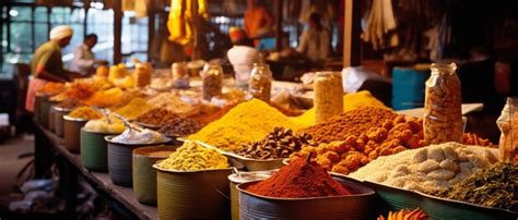 Premium AI Image | Bright spices on the Indian market