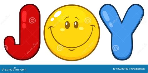 Joy With Smiley Face Cartoon Character | CartoonDealer.com #120323217