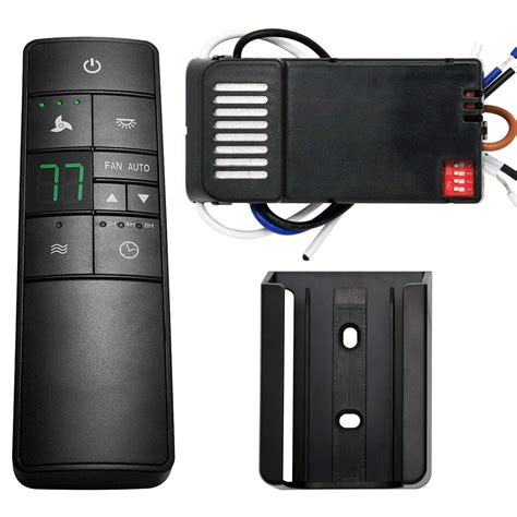 Universal Thermostatic Ceiling Fan Remote Control Kit With Holder Replacement For Hampton Bay