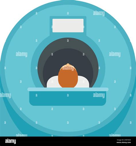 Man Resonance Imaging Diagnostic Icon Flat Illustration Of Man