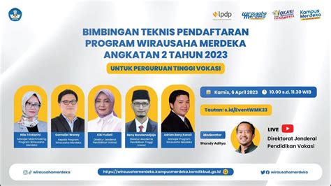 Bimbingan Teknis Pendaftaran Program Wirausaha Merdeka Angkatan Tahun