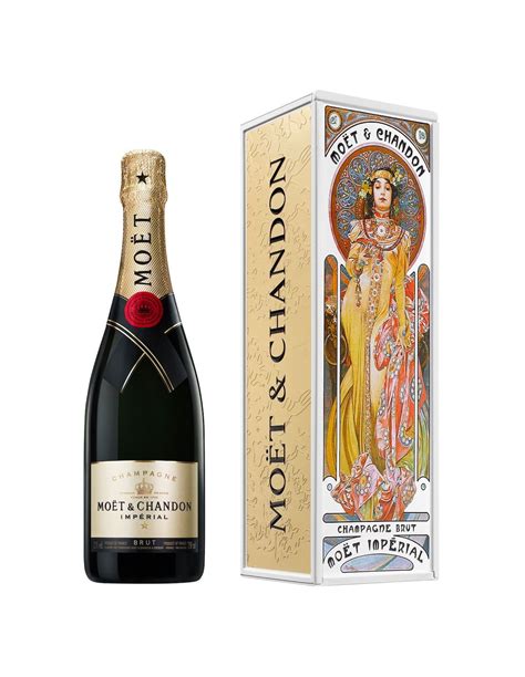 Moët And Chandon Brut Impérial Woman In Golden Dress Isotherm Metal