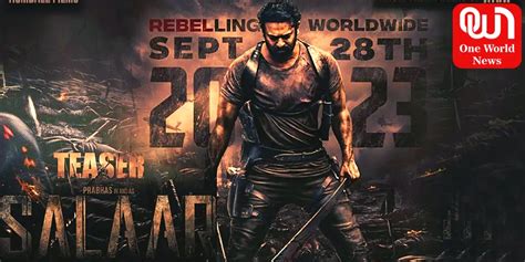 Prabhas Starrer Salaar Teaser To Release On This Date