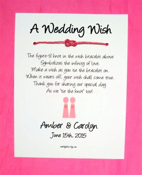 Same Sex Marriage Female Couple A Wedding Wish Infinity Etsy