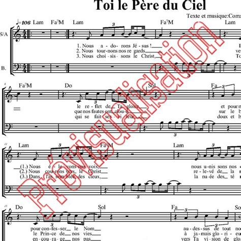 Toi le Père du ciel Chemin Neuf music Réf P001169 Produit original