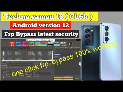 Tecno Camon 18p Frp Bypass Unlock Tool Tecno Canon Ch6h Frp Bypass