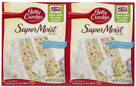 two packages of betty crocker cake mix