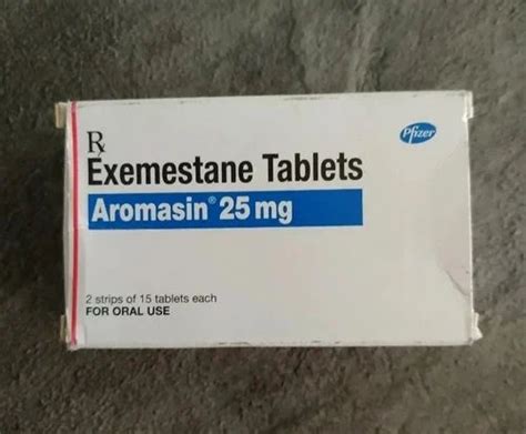 Exemestane Aromasin 25mg Tablet 15 Tablets X 1 Strip For Personal At