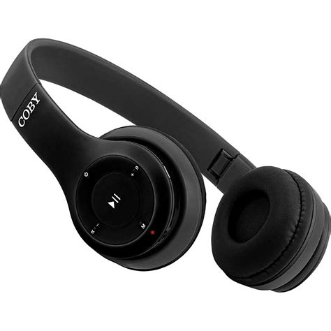 Coby Wireless Headphone Compact And Foldable Black Chbt590bk