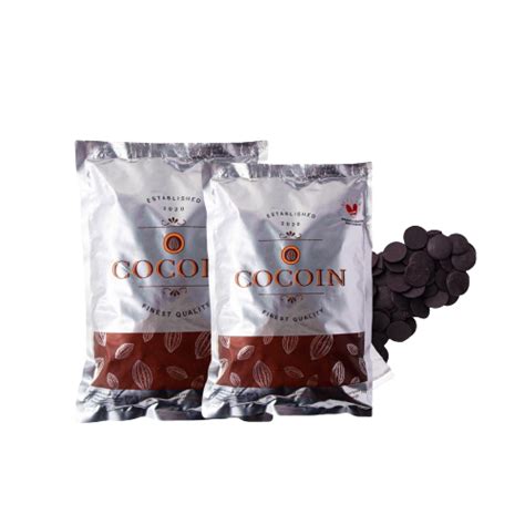 COCOIN DARK COMPOUND Dark Compound Chocolate Coin 1 KG Coklat