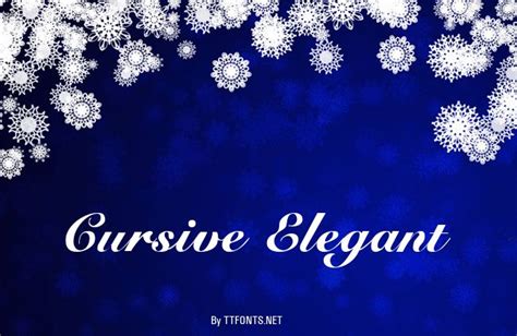 Cursive Elegant Regular Truetype Font