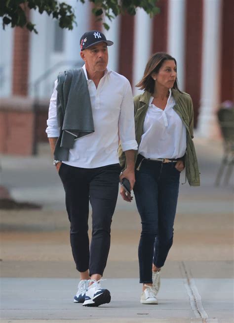 Matt Lauer and girlfriend Shamin Abas go holiday shopping in the Hamptons