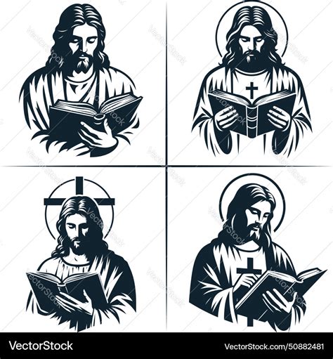 Jesus christ cross praying Royalty Free Vector Image