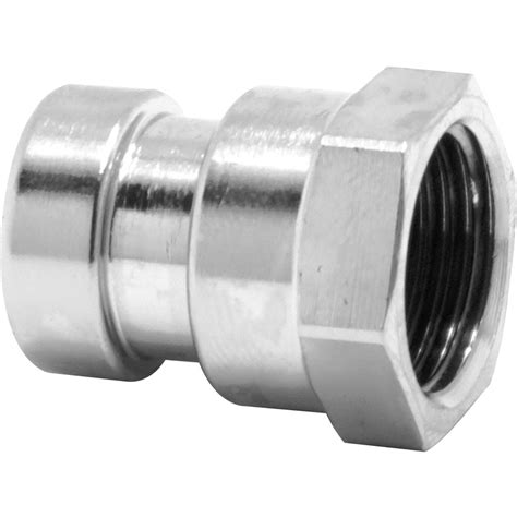 Pegler Yorkshire Tectite Sprint Chrome Push Fit Straight Female Connector 15mm X 1 2 Toolstation