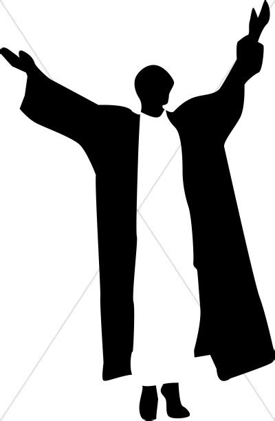 Praise Silhouette | Praise Clipart