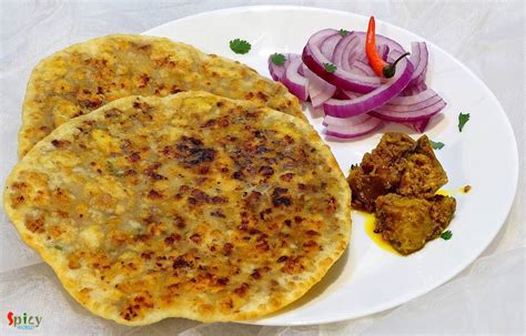 Chicken Keema Paratha / Stuffed Flat bread with minced Chicken - Spicy ...