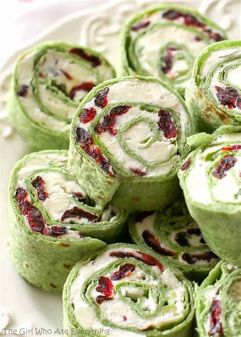 Cranberry And Feta Pinwheels The Girl Who Ate Everything